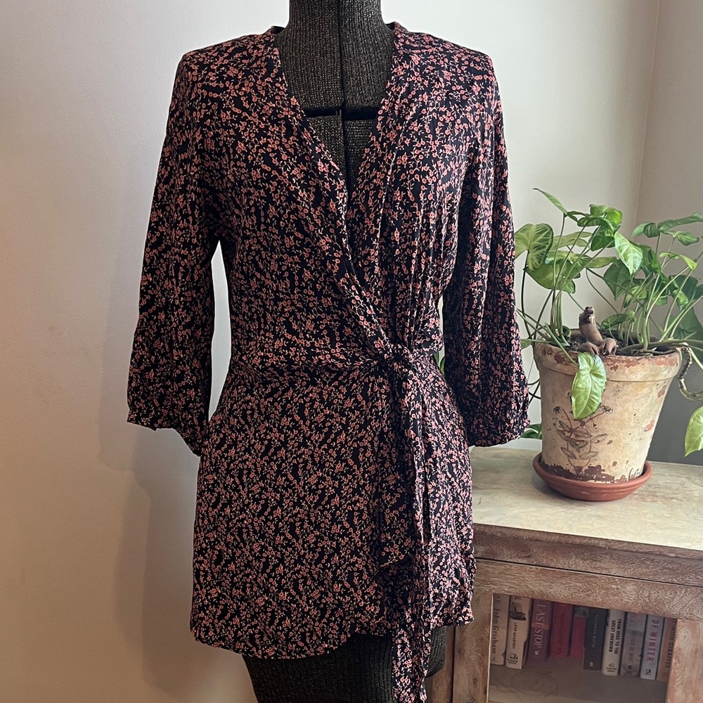Free People Beautiful Floral Clara Tunic Mini Dress Size Small